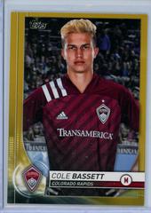 Cole Bassett [Gold] Soccer Cards 2020 Topps MLS Prices