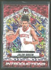 Jalen Green [Fast Break Silver] #1 Basketball Cards 2021 Panini Mosaic Introductions Prices