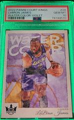 LeBron James [Violet] Basketball Cards 2022 Panini Court Kings Water Color Prices