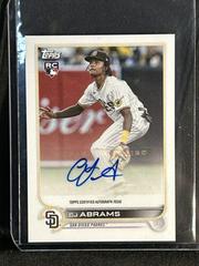 CJ Abrams #MA-CA Baseball Cards 2022 Topps Mini Autographs Prices