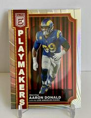 Aaron Donald #PM-20 Football Cards 2023 Panini Donruss Elite Playmakers Prices