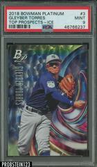 Gleyber Torres [Ice] #3 Baseball Cards 2018 Bowman Platinum Top Prospects Prices