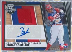 Eduardo Beltre Baseball Cards 2022 Panini Elite Extra Edition DPL Material Signatures Prices