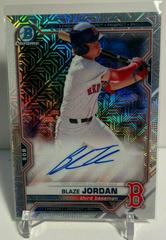 Blaze Jordan #BMA-BJ Baseball Cards 2021 Bowman Chrome Mega Box Mojo Autographs Prices