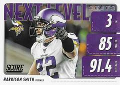Harrison Smith Football Cards 2020 Panini Score Next Level Stats Prices