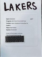 Bob McAdoo [Blue Ice] #LS-B Basketball Cards 2023 Panini Prizm Draft Picks Legacy Signatures Prices
