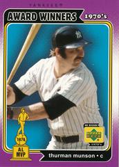 Thurman Munson #159 Baseball Cards 2001 Upper Deck Decade 1970's Prices