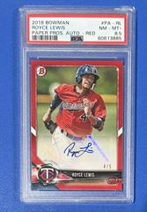 Royce Lewis [Red] Baseball Cards 2018 Bowman Paper Prospects Autographs Prices