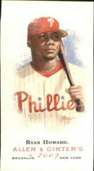 Ryan Howard [Mini] #1 Baseball Cards 2007 Topps Allen & Ginter Prices