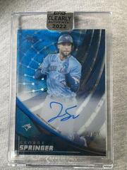 George Springer [Blue] #TEK-GS Baseball Cards 2022 Topps Clearly Authentic Tek Autographs Prices