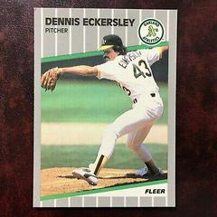 Dennis Eckersley #7 Baseball Cards 1989 Fleer Glossy Prices