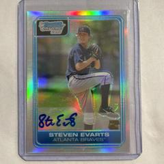 Steven Evarts [Refractor Autograph] #DP74 Baseball Cards 2006 Bowman Chrome Draft Picks Prices
