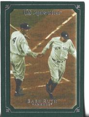 Babe Ruth [Green Linen] #1 Baseball Cards 2007 Upper Deck Masterpieces Prices