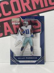 Micah Parsons [Blue] #PMR-35 Football Cards 2021 Panini Chronicles Playoff Momentum Rookies Prices