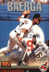 Carlos Baerga #80 Baseball Cards 1993 Panini Donruss Triple Play Prices