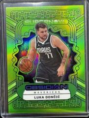 Luka Doncic [Green Flood] #5 Basketball Cards 2022 Panini Obsidian Supernova Prices