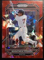 Masataka Yoshida [Red Ice] #1 Baseball Cards 2023 Panini Prizm Prices