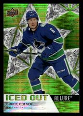 Brock Boeser [Green Rainbow] Hockey Cards 2021 Upper Deck Allure Iced Out Prices