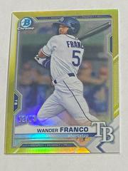 Wander Franco [Yellow Refractor] #BCP-57 Baseball Cards 2021 Bowman Chrome Prospects Prices