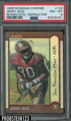Jerry Rice [Interstate Refractor] Football Cards 1999 Bowman Chrome Prices
