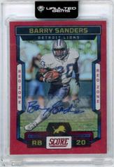 Barry Sanders [Signature Red Zone] #87 Football Cards 2023 Panini Score Prices