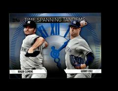 Gerrit Cole, Roger Clemens [Blue] #TS-23 Baseball Cards 2023 Topps Update Time Spanning Tandems Prices