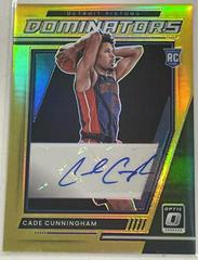 Cade Cunningham [Gold] #RD-CCN Basketball Cards 2021 Panini Donruss Optic Rookie Dominators Signatures Prices