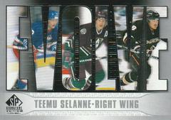 Teemu Selanne Hockey Cards 2020 SP Signature Edition Legends Evolve Prices