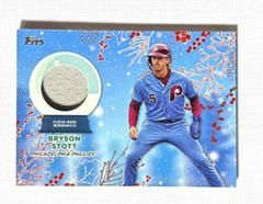 Bryson Stott [Silver] #RC-BS Baseball Cards 2023 Topps Holiday Relics Prices