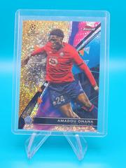 Amadou Onana [Gold Speckle] Soccer Cards 2021 Topps Finest UEFA Champions League Prices