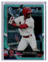 Jose Adolis Garcia [Aqua Shimmer Refractor] #BCP-121 Baseball Cards 2018 Bowman Chrome Prospects Prices