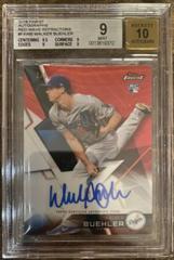 Walker Buehler [Red Refractor] #WB Baseball Cards 2018 Topps Finest Autographs Prices