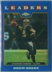 Drew Brees [Blue Refractor] Football Cards 2008 Topps Chrome Prices