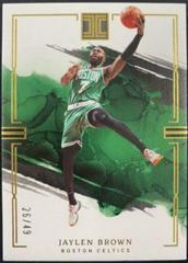 Jaylen Brown [Gold] #3 Basketball Cards 2022 Panini Impeccable Prices