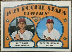 Alec Bohm, Spencer Howard #11 Baseball Cards 2021 Topps Heritage Prices