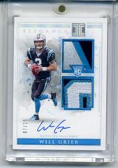 Will Grier [Helmet, Patch Autograph Nameplate] Football Cards 2019 Panini Impeccable Prices