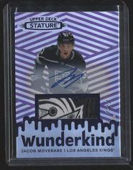 Jacob Perreault [Autograph Patch Purple] Hockey Cards 2022 Upper Deck Stature Wunderkind Prices