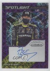 Ryan Blaney [Purple Velocity] #SS-RB Racing Cards 2021 Panini Prizm Spotlight Signatures Prices