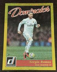 Sergio Ramos [Gold] Soccer Cards 2016 Panini Donruss Dominator Prices