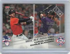 Carlos Correa, Charlie Blackmon Baseball Cards 2017 Topps Now Prices