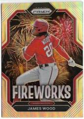 James Wood [Silver] #F6 Baseball Cards 2023 Panini Prizm Fireworks Prices