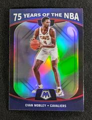 Evan Mobley Basketball Cards 2021 Panini Mosaic 75 Years of the NBA Prices