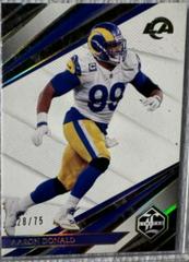 Aaron Donald [Gold Spotlight] #38 Football Cards 2021 Panini Limited Prices