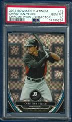 Christian Yelich [Xfractor] #12 Baseball Cards 2013 Bowman Platinum Chrome Prospects Prices