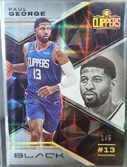 Paul George [Holo Gold] #3 Basketball Cards 2022 Panini Black Prices