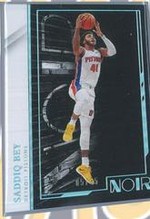 Saddiq Bey [Holo Silver] #6 Basketball Cards 2021 Panini Noir Prices