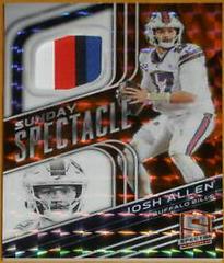 Josh Allen [Neon Orange] #SS-JAL Football Cards 2022 Panini Spectra Sunday Spectacle Prices