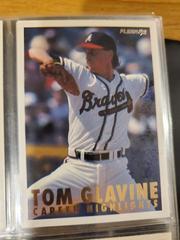 Tom Glavine #3 Baseball Cards 1993 Fleer Glavine Career Highlights Prices