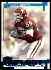 Jammal Brown [Reflect Blue] #R22 Football Cards 2005 Sage Hit Prices
