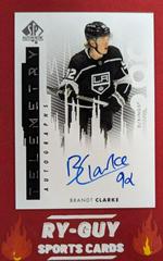 Brandt Clarke Hockey Cards 2022 SP Authentic Telemetry Autographs Prices